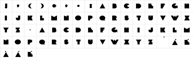 DeLarge Bold font glyphpreview