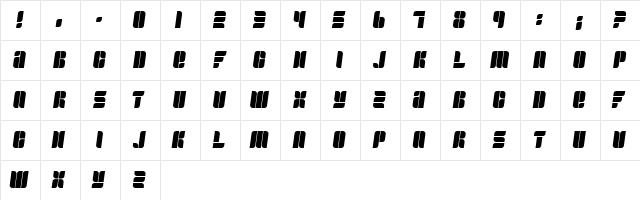 Fullogic Regular font glyphpreview