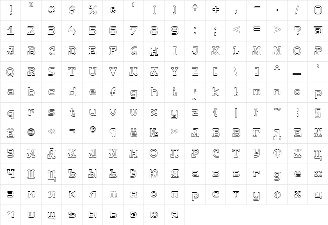 Destiny_Light Regular font glyphpreview