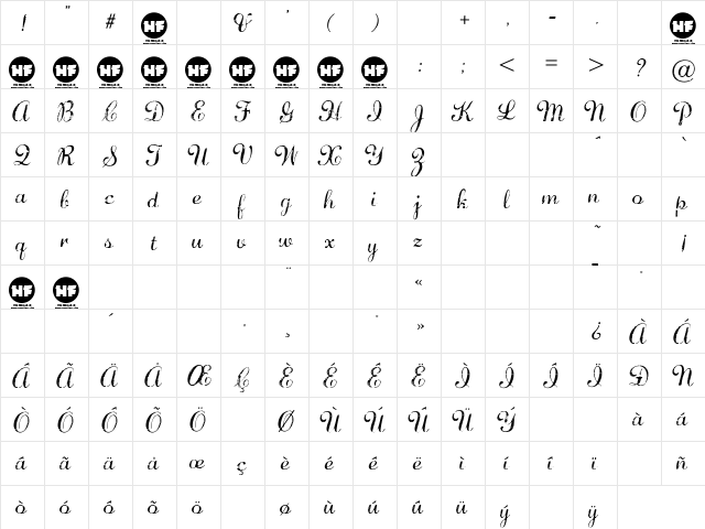 Diamond Dust Regular font glyphpreview