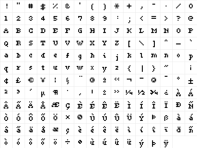 ceriph 05_56 Regular font glyphpreview