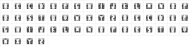 SugarFootStrut Regular font glyphpreview