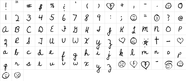 FG Lisa Regular font glyphpreview
