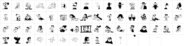 Characters-C Regular font glyphpreview