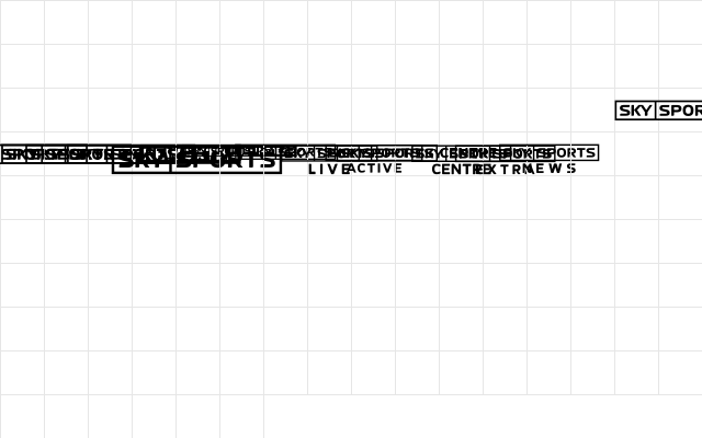 SKYfontsport Regular font glyphpreview