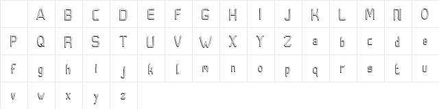 Moedyningsih_Shadow Shadow font glyphpreview