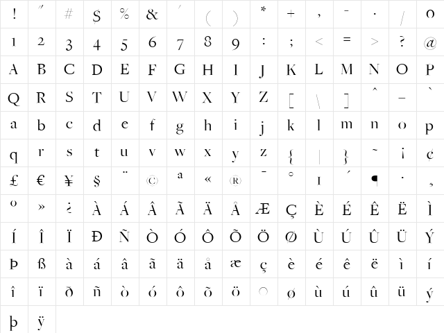 FreightBigBook Regular font glyphpreview