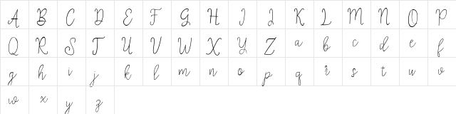 sweetness Regular font glyphpreview