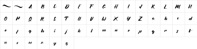 Flowers Regular font glyphpreview