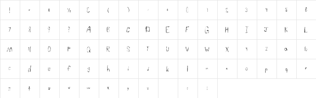 SimpleLucky Regular font glyphpreview