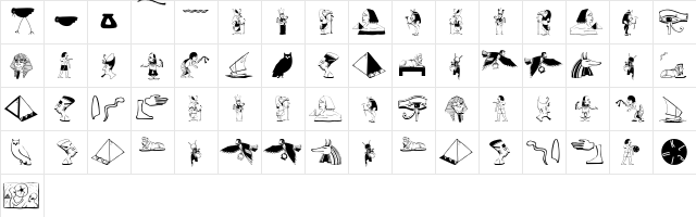 OldEgyptTwo Regular font glyphpreview
