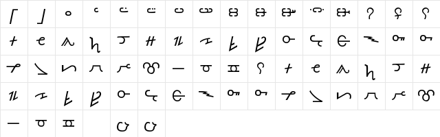 Olde Thorass Regular font glyphpreview