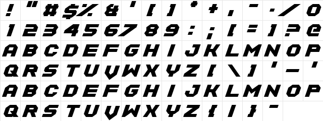 Equalize Regular font glyphpreview