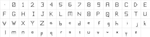 Wumpus Regular font glyphpreview