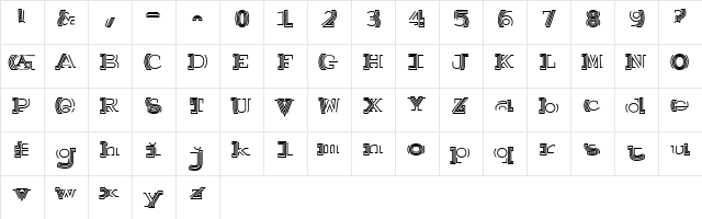 Salutatorian Regular font glyphpreview