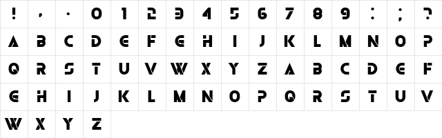 Olga Black font glyphpreview