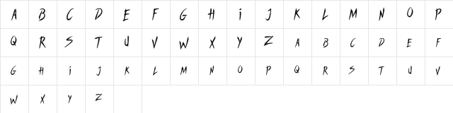SWEETREVENGE Regular font glyphpreview