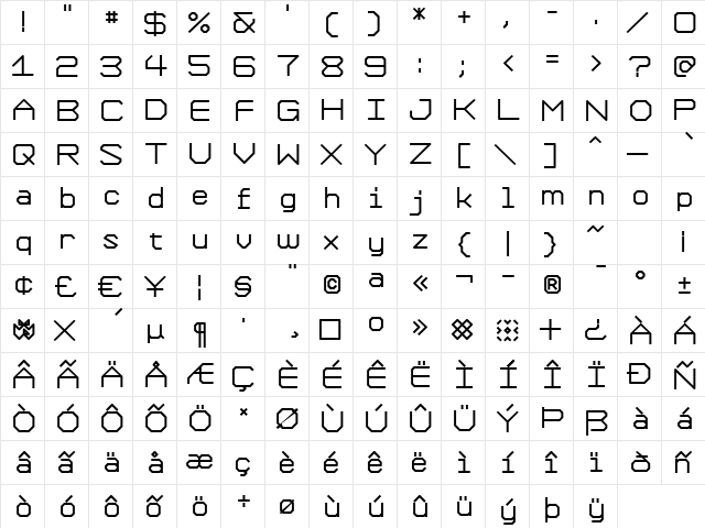 Formation ExtraBold font glyphpreview