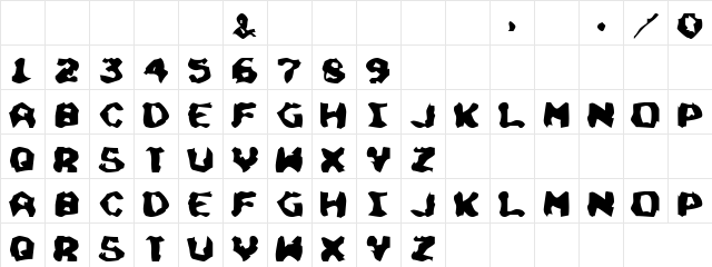 Opel Regular font glyphpreview