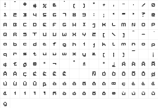 Euredice Regular font glyphpreview