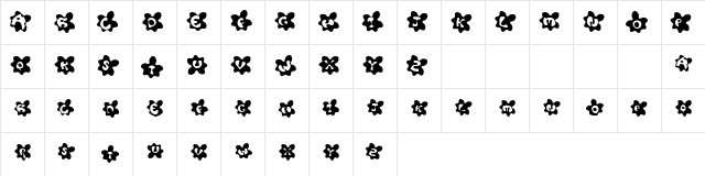 Fried Eggs Smallcaps font glyphpreview