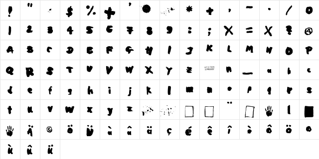Mogadischu Regular font glyphpreview