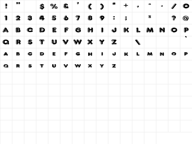 Secrets 4 Regular font glyphpreview