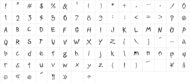 Dinosaur Jr Plane font glyphpreview