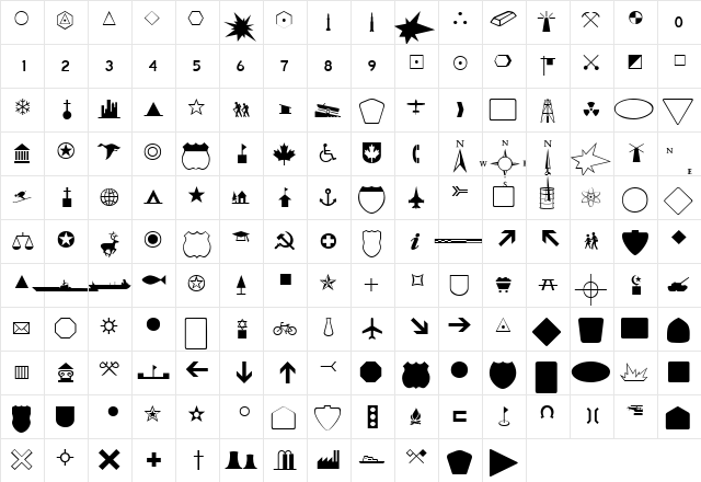 fts5 Regular font glyphpreview