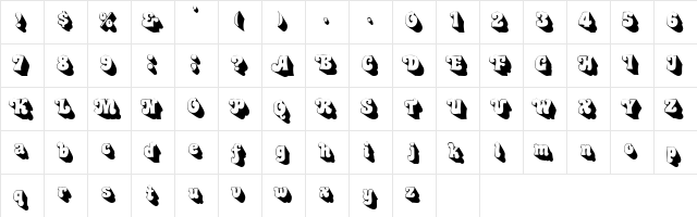 FlowerChildSSK Regular font glyphpreview