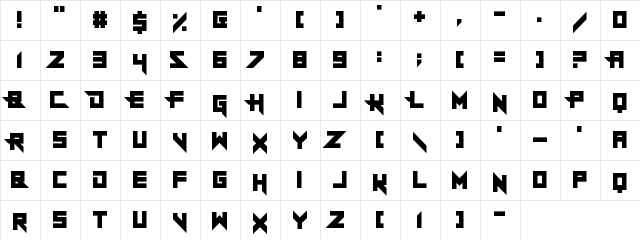 Sheeping Dogs Regular font glyphpreview