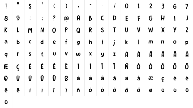 Original Quality DEMO Regular font glyphpreview