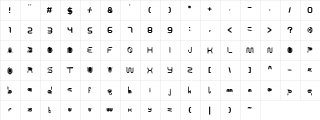 Rohingya Regular font glyphpreview