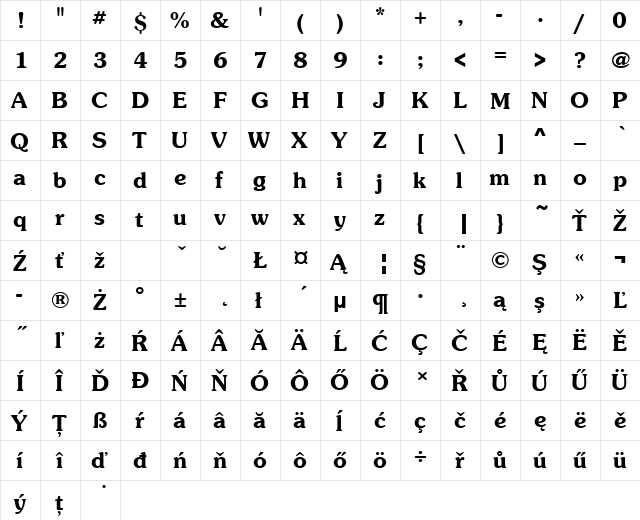 SouvenirItcTEEDem Regular font glyphpreview