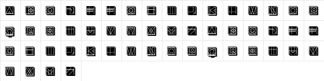 Success 3D Filled Regular font glyphpreview