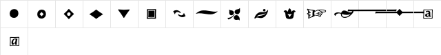 Angie Ornaments font glyphpreview