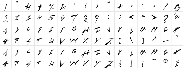 Cock Boat Regular font glyphpreview