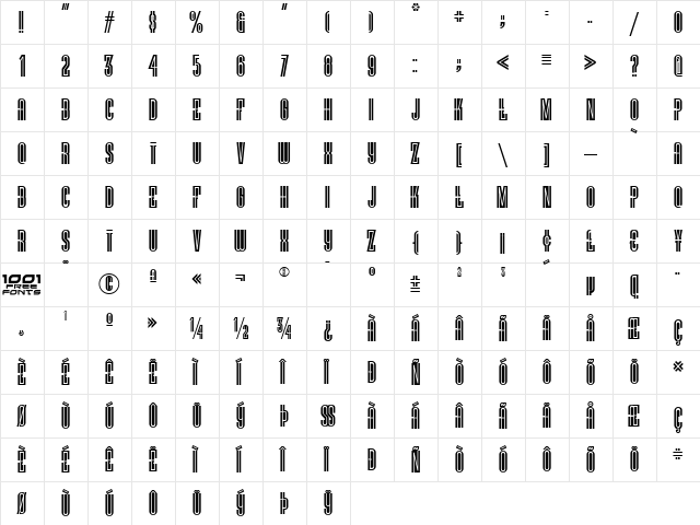 Vielle Varsovie NF Regular font glyphpreview