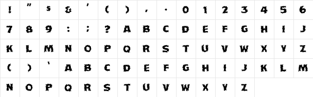 Torcho Regular font glyphpreview