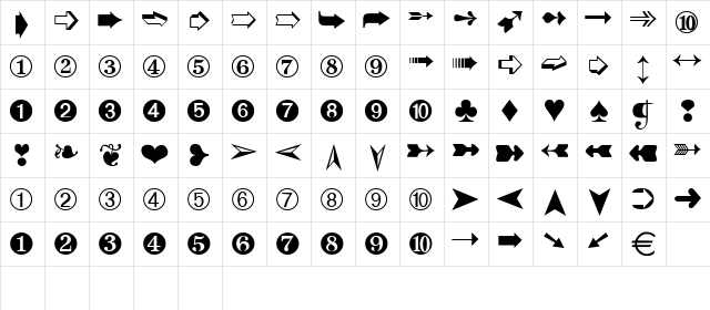 Dingthing2 Normal font glyphpreview