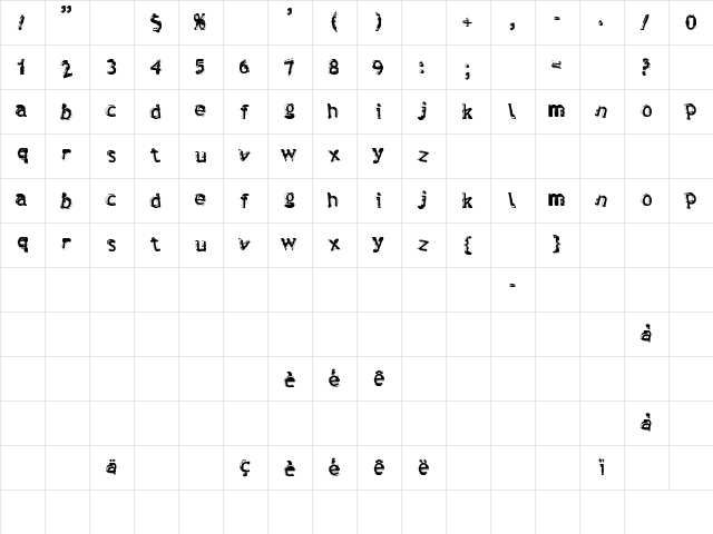 Verdy Regular font glyphpreview
