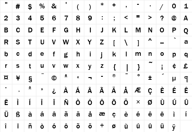 FranklinGotMdITC Medium font glyphpreview