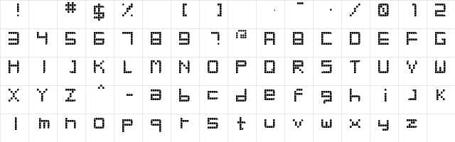 Retro Party Regular font glyphpreview
