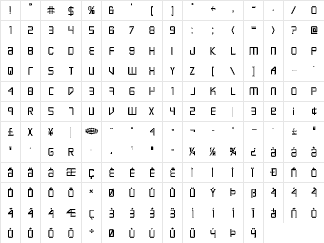 Escape Artist Academy Regular font glyphpreview