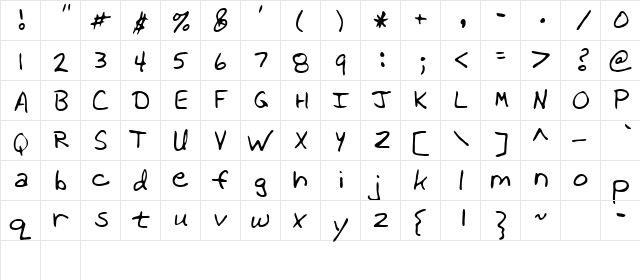 Willow Regular font glyphpreview