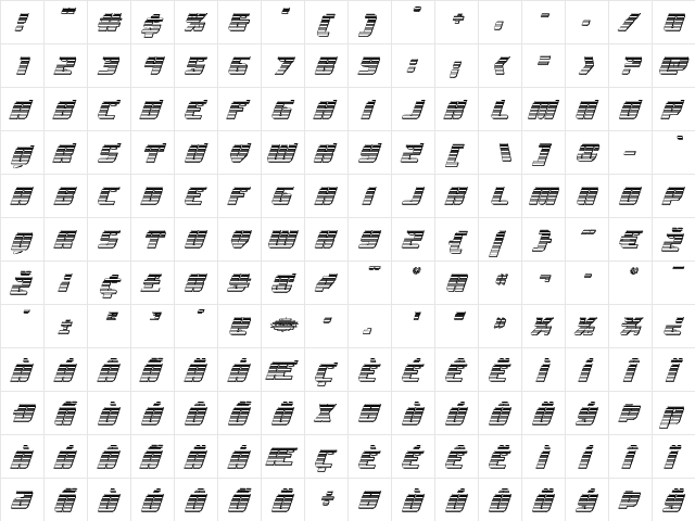 Spartaco Chrome Regular font glyphpreview