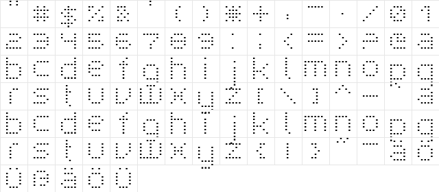 Superpoint Regular font glyphpreview