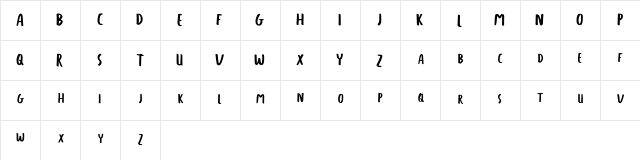 FREETAPE Regular font glyphpreview