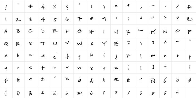 fuchsiabuddha Medium font glyphpreview