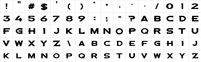 Denver Broncos Custom Regular font glyphpreview